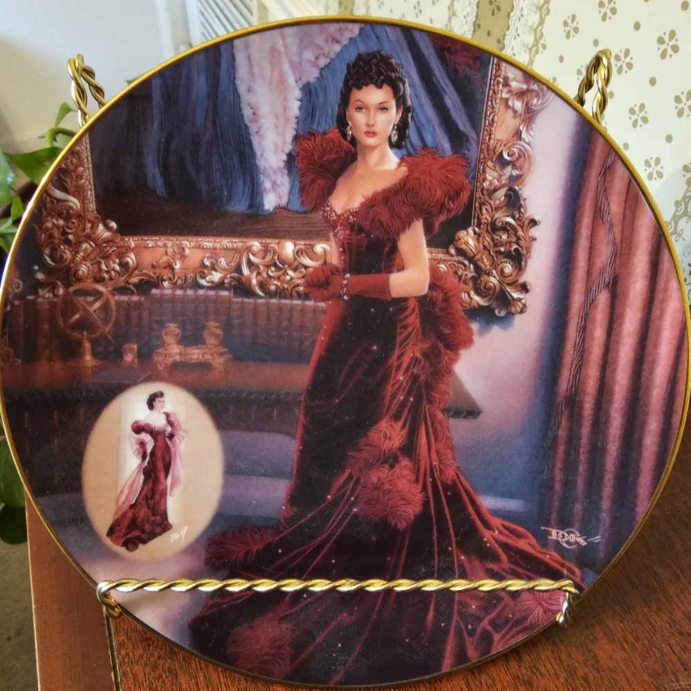 Gone with the Wind collectors plate.